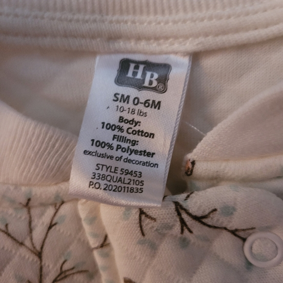 Hudson Baby Infant Long Sleeve Cotton Jersey Sleeping Bag Enchanted Forest - Picture 2 of 3